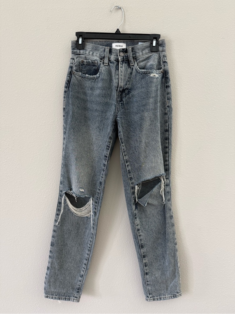Pistola High-Rise Distressed Jeans 24 - Picture 1 of 8